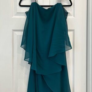 MSK Asymmetrical Teal Dress
